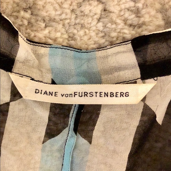 Diane von furstenburg patterned blouse 4 *sample - Picture 4 of 7